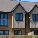 Aluminium balcony doors, Didcot