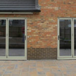 Green bifold doors, Thame