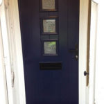 Blue composite door, Cowley