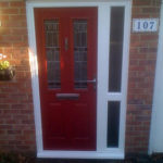 Orange composite door, Kidlington