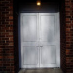 Solid aluminium door, Thame