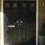 Black wooden door, Oxford