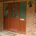 Brown wooden door, Didcot