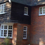 Wooden cottage windows, Didcot