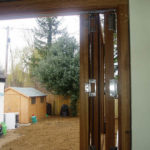 Wooden multi-leaf door, Oxfordshire